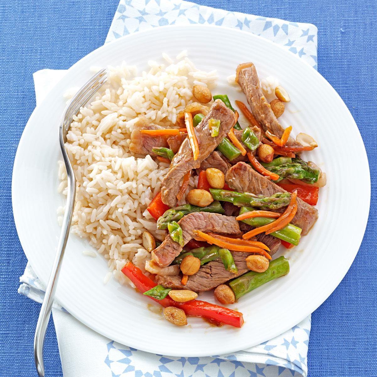 Orange Beef and Asparagus Stir-fry