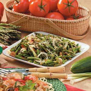 Stir-Fried Asparagus with Sliced Almonds