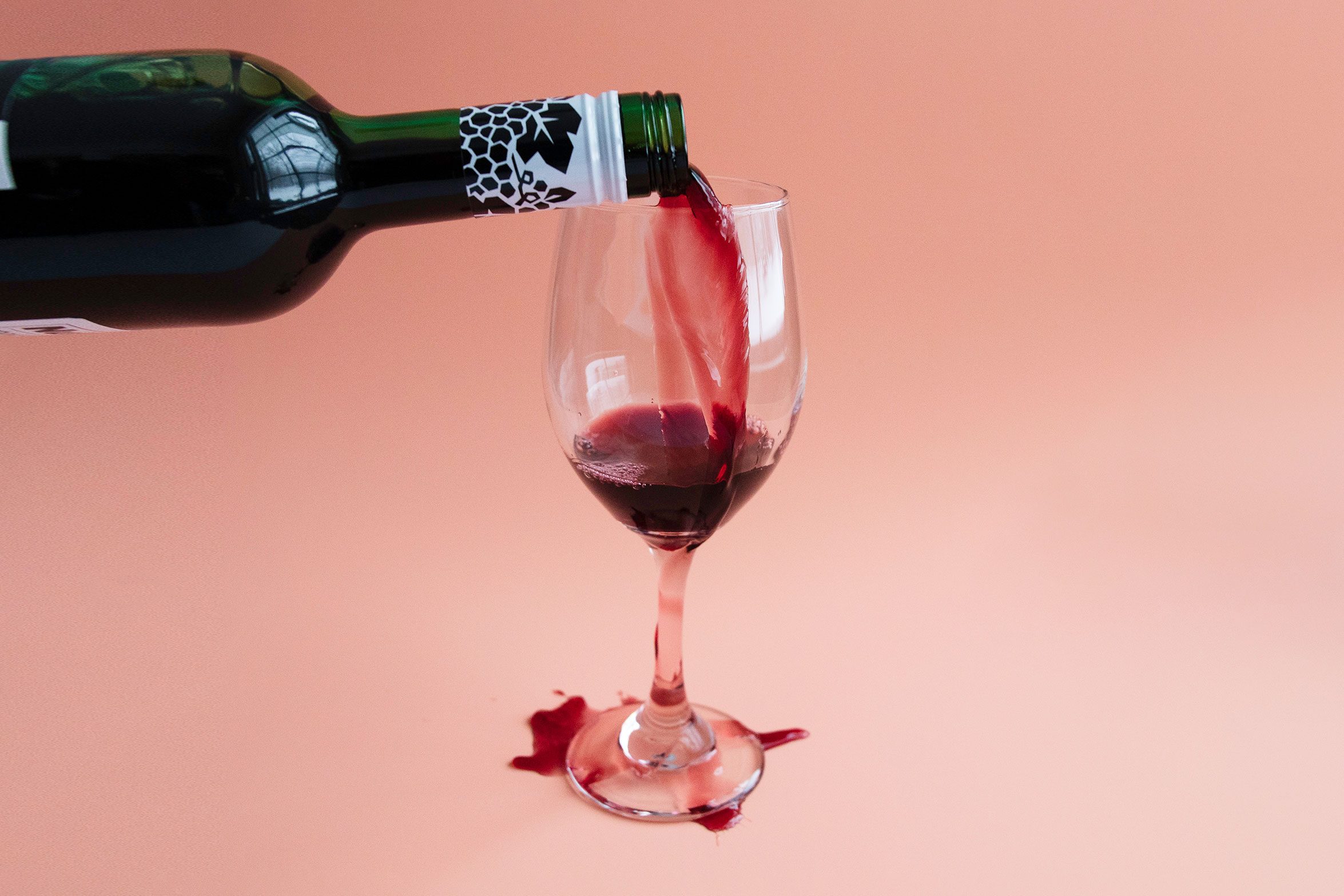 spilled wine