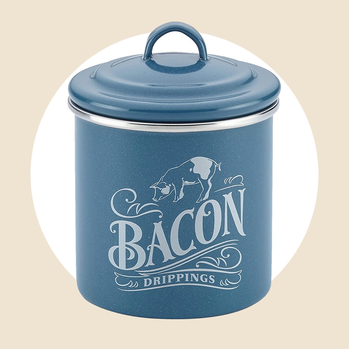 Ayesha Curry Enamel On Steel Bacon Grease Can
