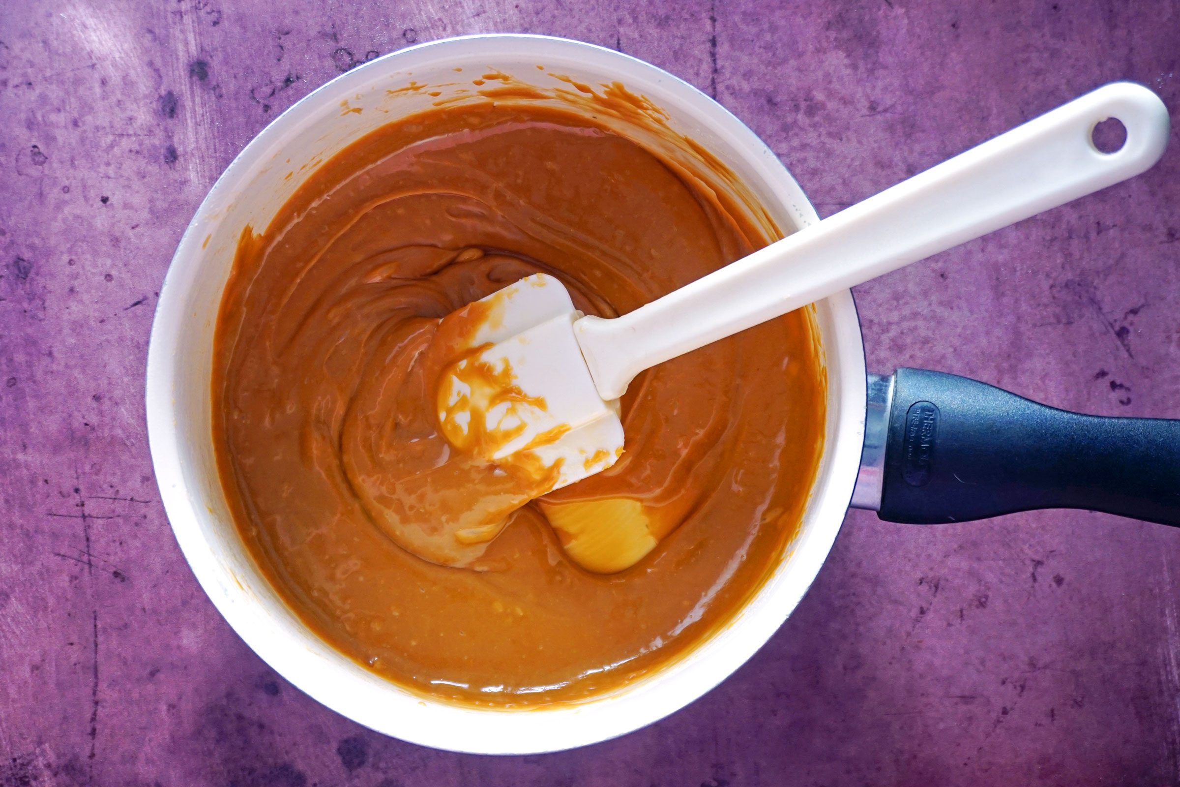 melting caramel