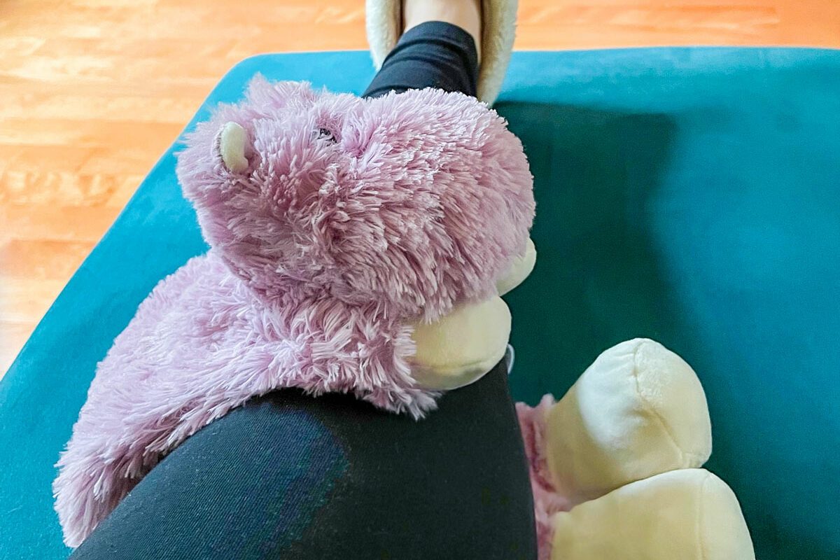 Warmies hippo wrap around knee