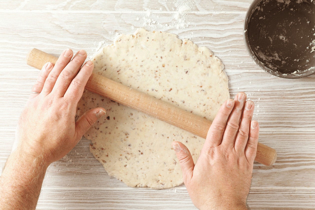 Rolling out dough