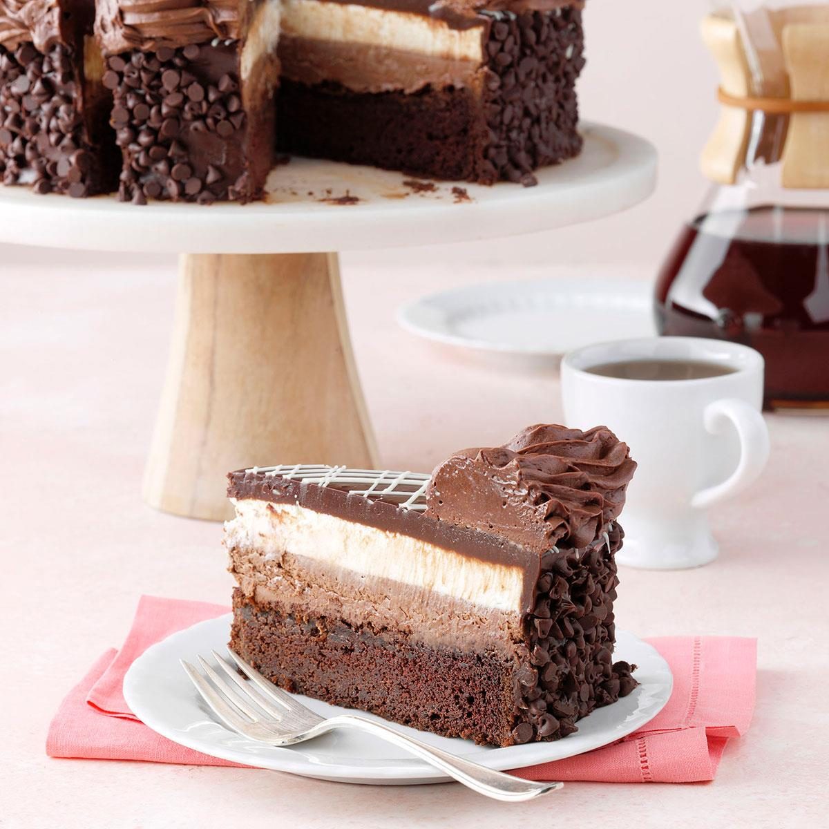 Copycat Olive Garden Black Tie Mousse Cake