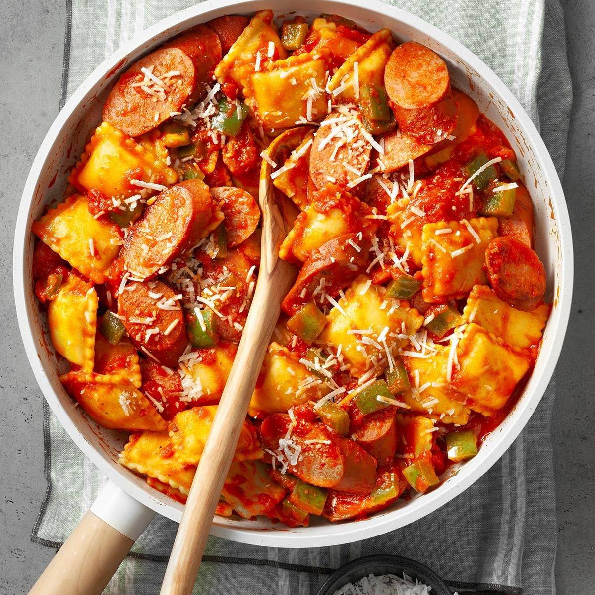 Ravioli and Sausage