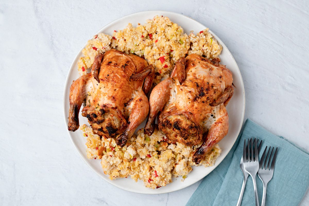 Stuffed Cornish Hens 