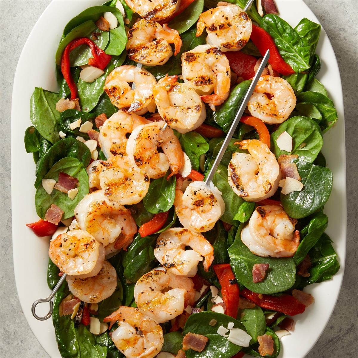 Shrimp Spinach Salad