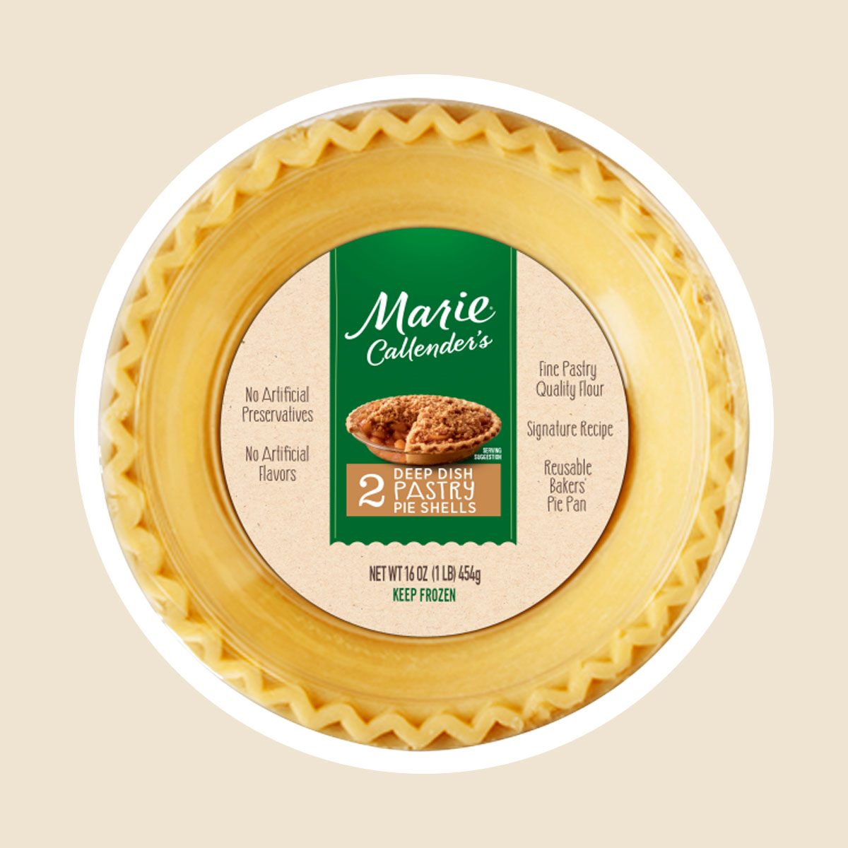 Marie Callenders Frozen Deep Dish Pastry Pie Shells