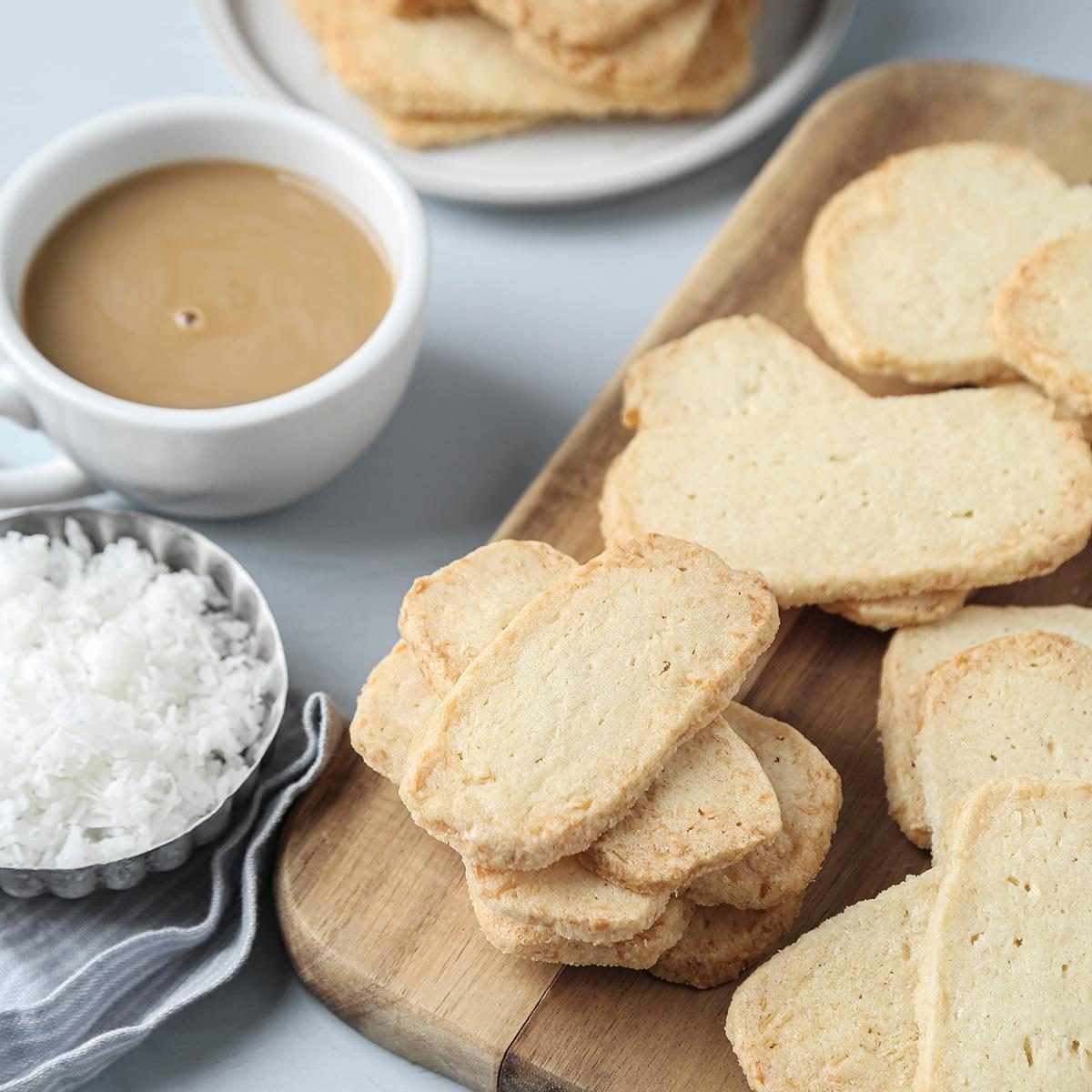Coconut Shortbread Cookies