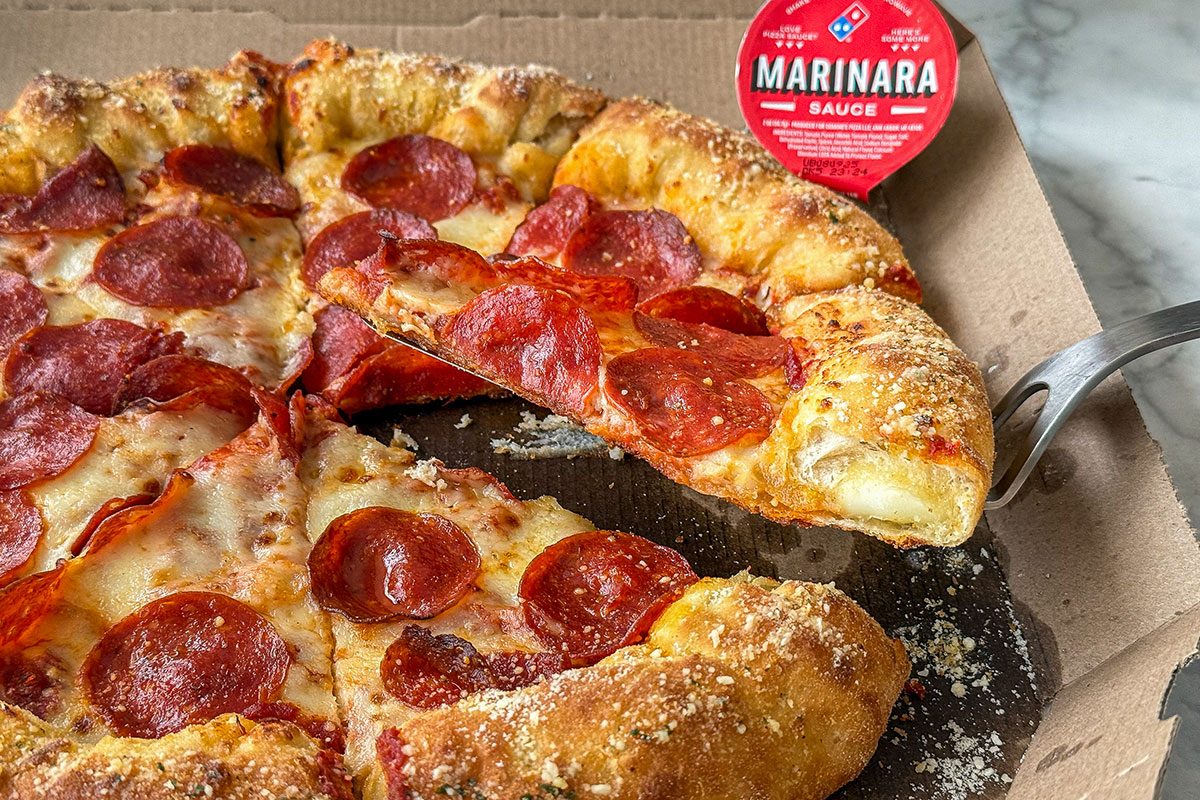 Dominoe's Stuffed Crust Pizza