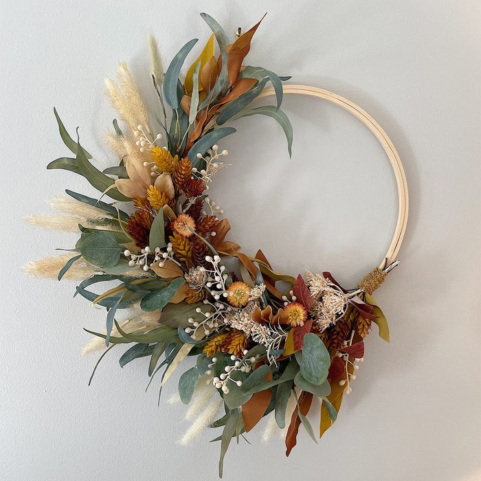 Modern Neutral Wreath Via Etsy.com